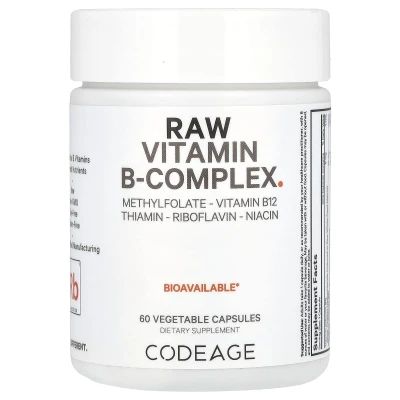 Codeage - Raw Vitamin B-Complex | 60 Vegetable Capsules