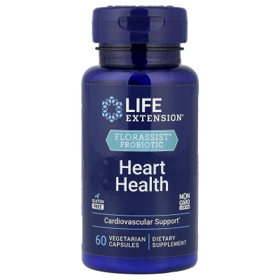 Life Extension - FLORASSIST® Probiotic Heart Health | 60 Vegetarian Capsules (74 mg per Capsule)