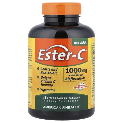 American Health - Ester-C® with Citrus Bioflavonoids | 180 Vegetarian Tablets