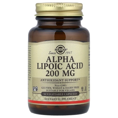 Solgar - Alpha Lipoic Acid | 200 mg | 50 Vegetable Capsules