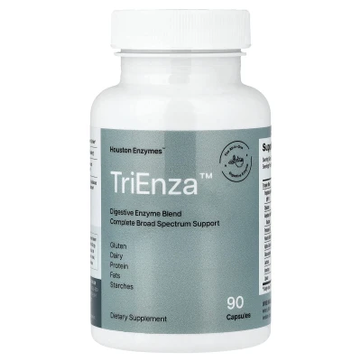 Houston Enzymes - TriEnza™ | Digestive Enzyme Blend | 90 Capsules