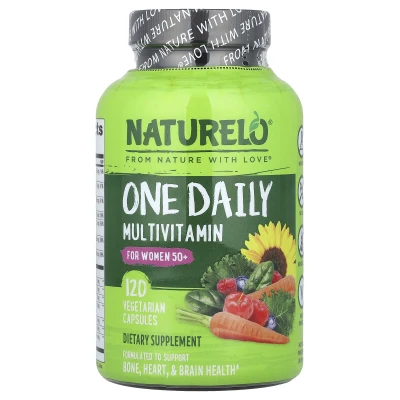 NATURELO - One Daily Multivitamin | For Women 50+ | 120 Vegetarian Capsules