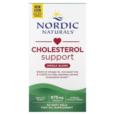 Nordic Naturals - Cholesterol Support | Omega Blend | 60 Soft Gels