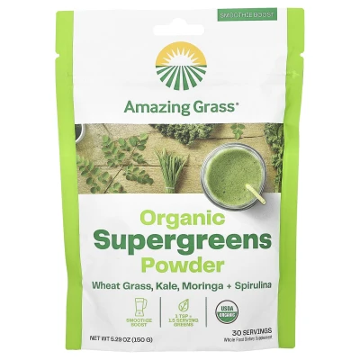 Amazing Grass - Organic Supergreens Powder | 5.29 oz (150 g)
