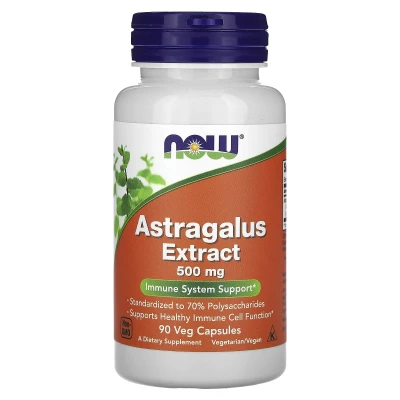 NOW Foods - Astragalus Extract | 500 mg | 90 Veg Capsules