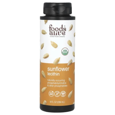 Foods Alive - Organic Sunflower Lecithin Liquid | 8 fl oz (236 ml)
