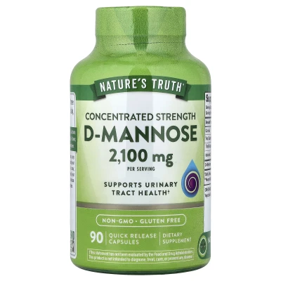 Nature's Truth - D-Mannose | 90 Quick-Release Capsules (700 mg per Capsule)