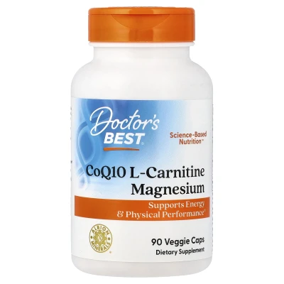 Doctor's Best - CoQ10 L-Carnitine Magnesium | 90 Veggie Caps