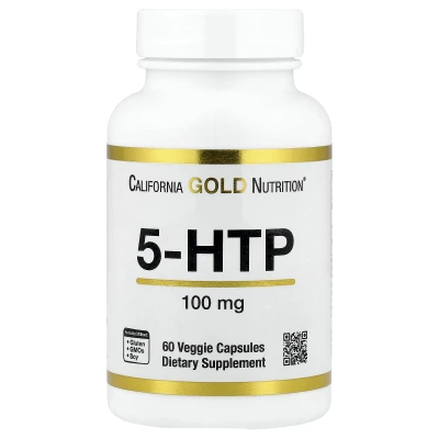 California Gold Nutrition - 5-HTP | 100 mg | 60 Vegetable Capsules