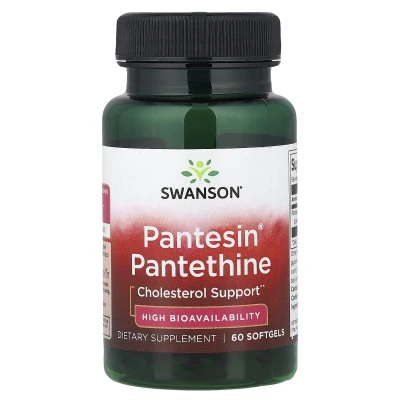 Swanson - Pantesin® Pantethine | 60 Softgels (300 mg Per softgel)