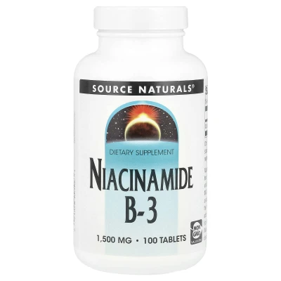 Source Naturals - Niacinamide B-3 | 1500 mg | 100 Tablets