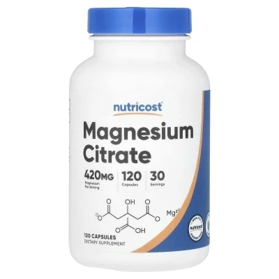 Nutricost - Magnesium Citrate | 120 Capsules (105 mg per Capsule)