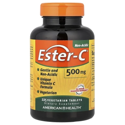 American Health - Ester-C® | 225 Vegetarian Tablets (500 mg per Tablet)