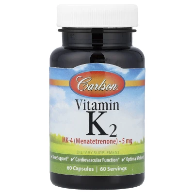 Carlson - Vitamin K2 | 5 mg | 60 Capsules