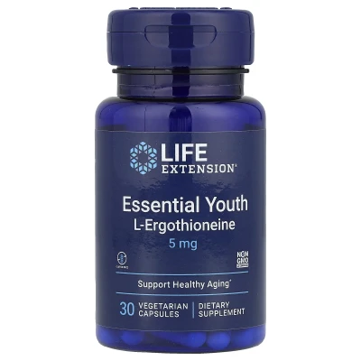 Life Extension - Essential Youth L-Ergothioneine | 5 mg | 30 Vegetarian Capsules