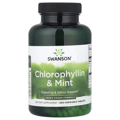 Swanson - Chlorophyllin & Mint | 500 Chewable Tablets