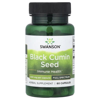 Swanson - Black Cumin Seed | Full Spectrum | 400 mg | 60 Capsules