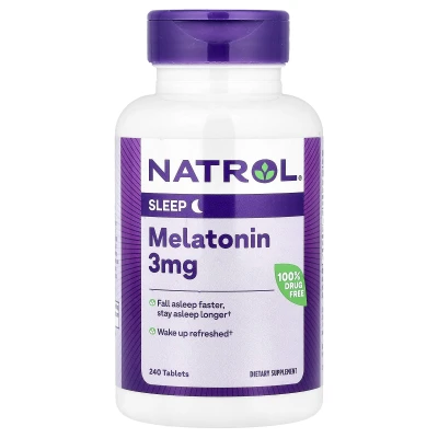 Natrol - Melatonin | 3 mg | 240 Tablets