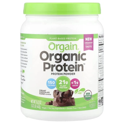 Orgain - Organic Protein™ Powder | Creamy Chocolate Fudge | 1.02 lb (462 g)