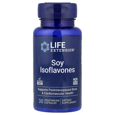 Life Extension - Soy Isoflavones | 30 Vegetarian Capsules (135 mg per Capsule)