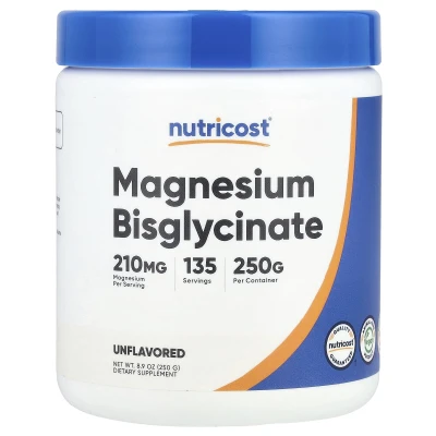 Nutricost - Magnesium Bisglycinate | Unflavoured | 8.9 oz (250 g)