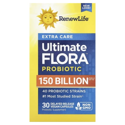 Renew Life - Extra Care | Ultimate Flora™ Probiotic | 30 Delayed Release Vegan Capsules