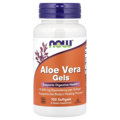 NOW Foods - Aloe Vera Gels | 100 Softgels (50 mg per Softgel)
