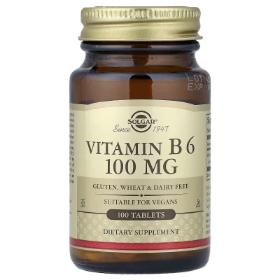 Solgar - Vitamin B6 | 100 mg | 100 Tablets