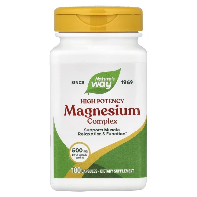 Nature's Way - Magnesium Complex | 100 Capsules (250 mg per Capsule)
