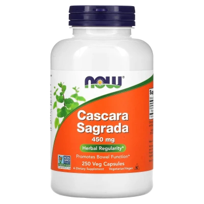 NOW Foods - Cascara Sagrada | 450 mg | 250 Veg Capsules