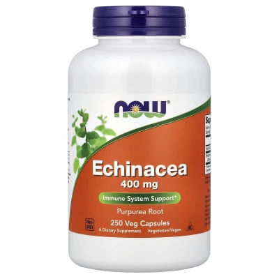 NOW Foods - Echinacea | 250 Veg Capsules (400 mg per Capsule)