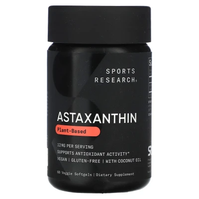 Sports Research - Astaxanthin | 12 mg | 60 Veggie Softgels