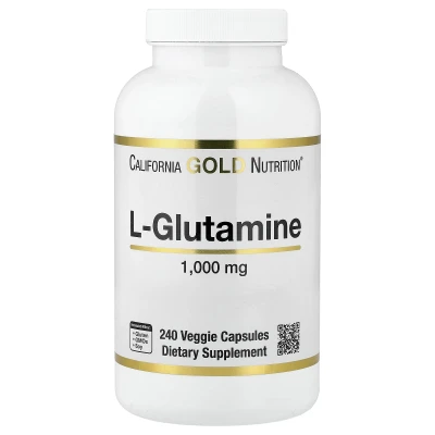 California Gold Nutrition - L-Glutamine | 1000 mg | 240 Veggie Capsules