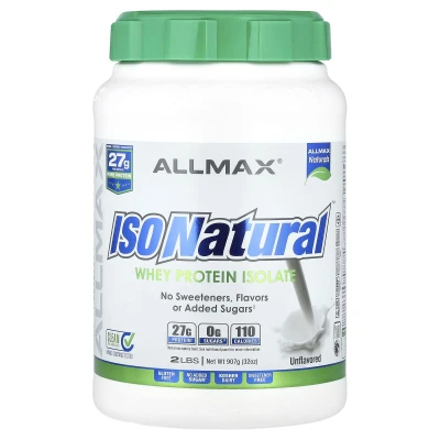 ALLMAX - ISONatural™ | Whey Protein Isolate | Unflavoured | 2 lbs (907 g)