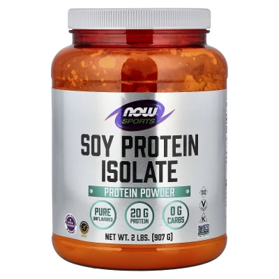 NOW Foods - Sports | Soy Protein Isolate | Pure Unflavoured | 2 lbs (907 g)