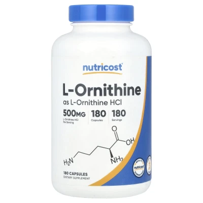 Nutricost - L-Ornithine | 500 mg | 180 Capsules