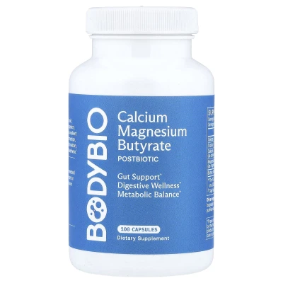 BodyBio - Calcium Magnesium Butyrate | 100 Capsules