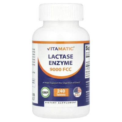 Vitamatic - Lactase Enzyme | 9000 FCC | 240 Tablets
