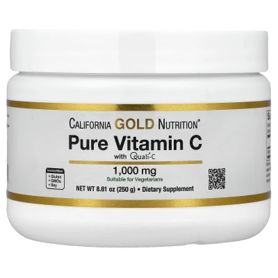 California Gold Nutrition - Pure Vitamin C | Quali®-C Powder | 8.81 oz (250 g)
