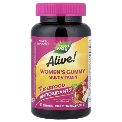 Nature's Way - Alive!® Women's Gummy Multivitamin | Mixed Berry | 60 Gummies