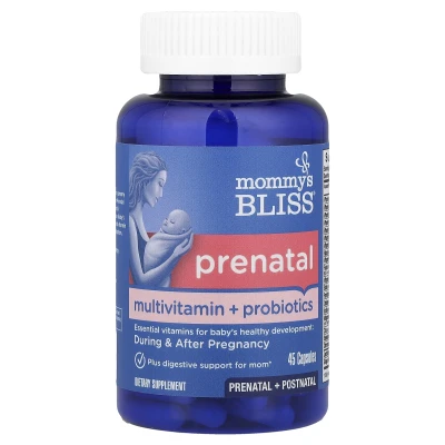 Mommy's Bliss - Prenatal Multivitamin + Probiotics | 45 Capsules