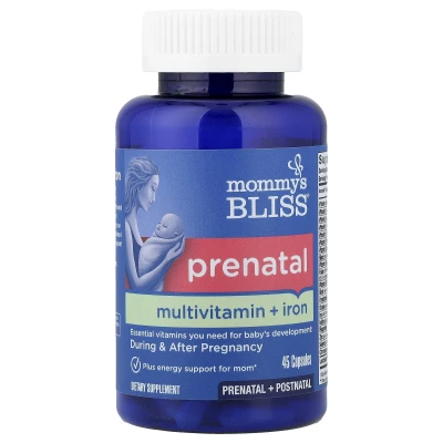 Mommy's Bliss - Prenatal Multivitamin + Iron | 45 Capsules