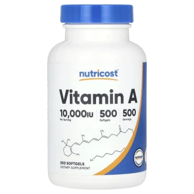 Nutricost - Vitamin A | 10000 IU | 500 Softgels