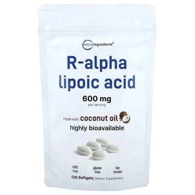 Micro Ingredients - R-Alpha-Lipoic Acid | 120 Capsules (200 mg per Capsule)