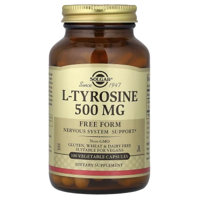 Solgar - L-Tyrosine | 500 mg | 100 Vegetable Capsules
