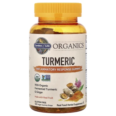Garden of Life - Organics | Turmeric Gummies | 120 Vegan Gummy Sweets