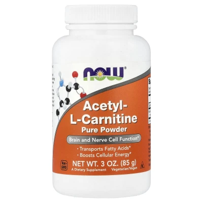 NOW Foods - Acetyl l-carnitine Pure Powder | 85 g (3 oz)