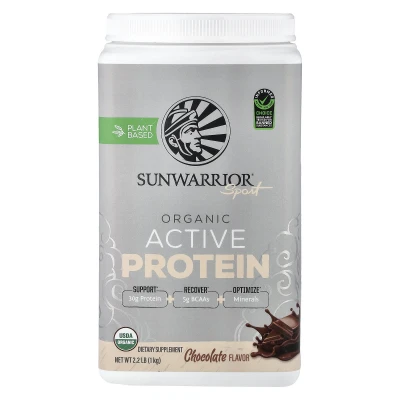 Sunwarrior - Sport | Organic Active Protein | Chocolate | 2.2 lb (1 kg)