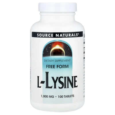 Source Naturals - L-Lysine | 1000 mg | 100 Tablets
