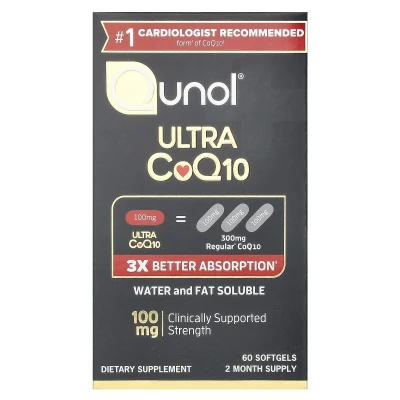 Qunol - Ultra CoQ10 | 100 mg | 60 Softgels